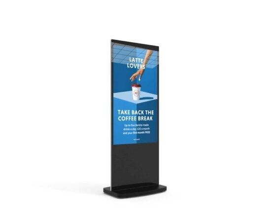 Brīvstāvošs digitālais stends 55" melns